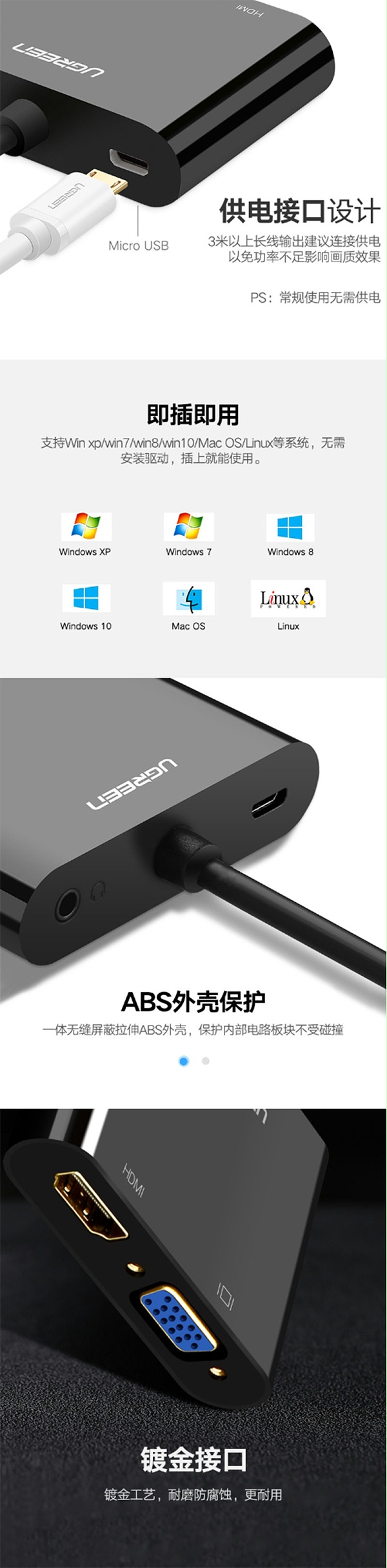 40744 HDMIתVGA/HDMI˫ӿ
