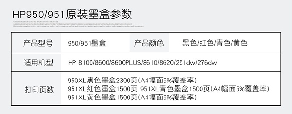  CN046AA 951XL ɫīУ 8600plus 8100