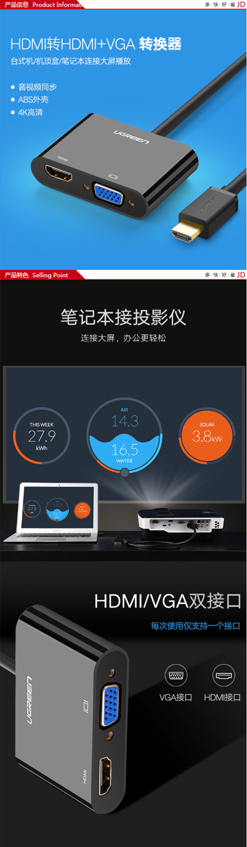 40744 HDMIתVGA/HDMI˫ӿ