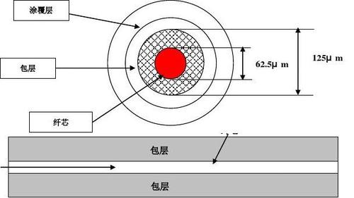 光纤是光导纤维的简称,是由一组光导纤维组成的用于传播光束的,细小而